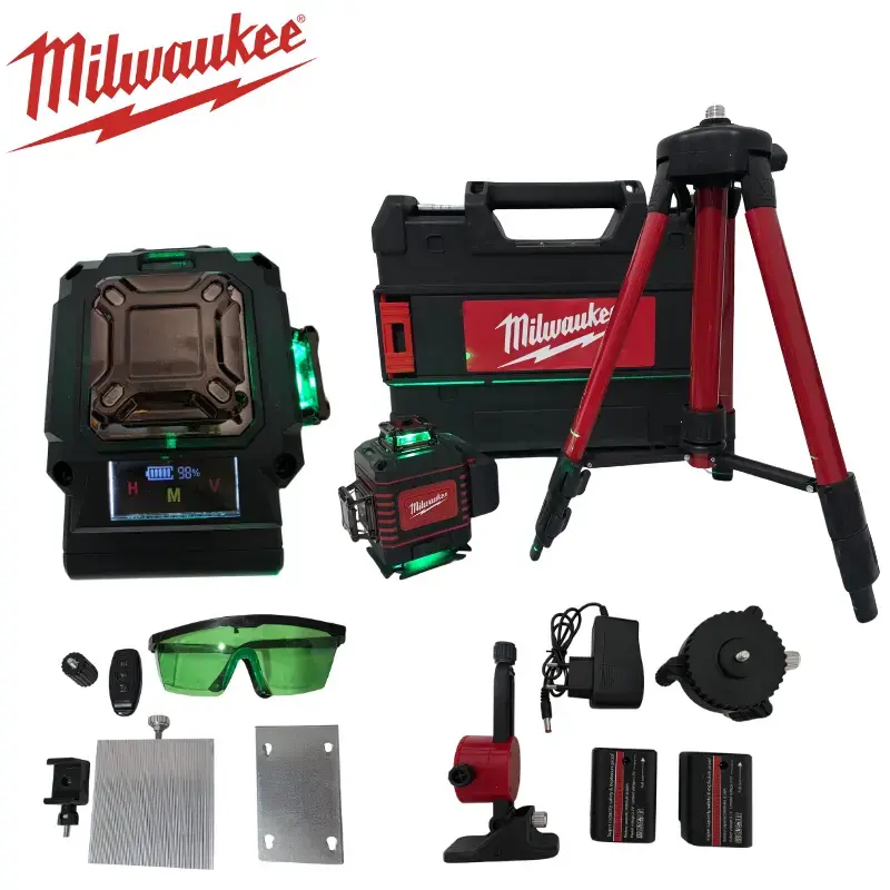 NIVEAU LASER MILWAUKEE 16L AVEC 2 BATTERIES SH14-7/3 