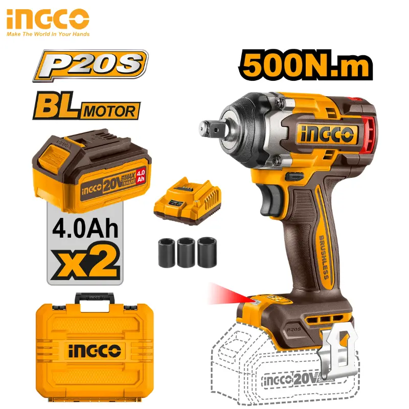 CLE A CHOC 20V BRUSHLESS 500N.M INGCO CIWLI2050