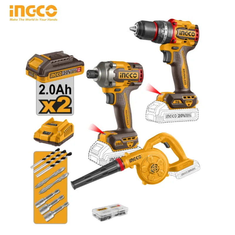 3PCS COMBO KIT INGCO COSLI250182