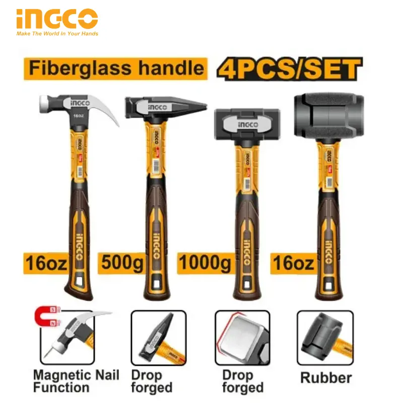 4 PCS HAMMER SET HCH9004