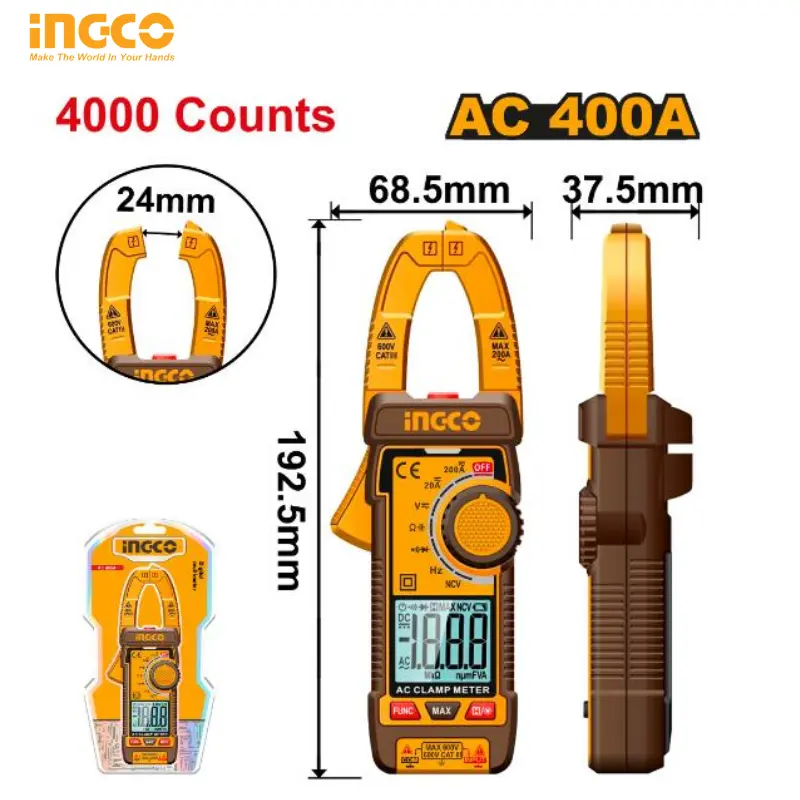 DIGITAL AC CLAMP METER INGCO DCM62001