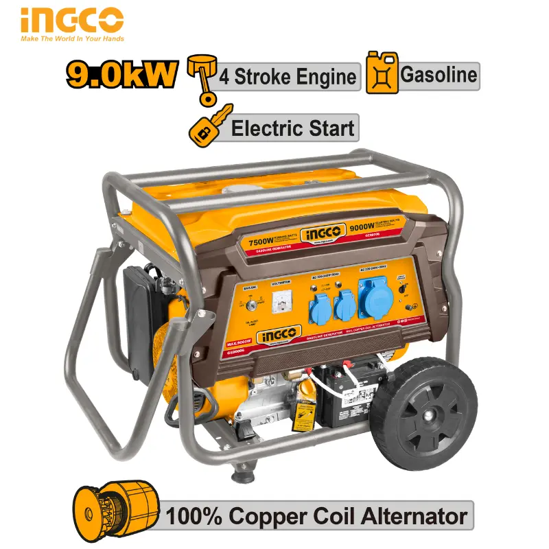 GROUPE ÉLECTROGÈNE 9 KVA INGCO GE90006RC