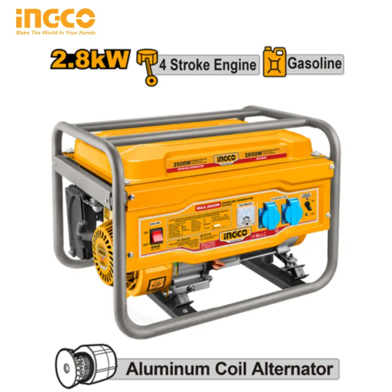 GROUPE ÉLECTROGÈNE À ESSENCE 2,8 KW INGCO GE30005