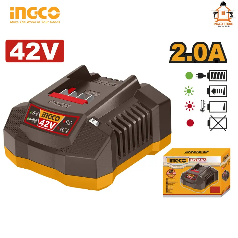 BATTERY CHARGER INGCO 42V 2A FCLI42021