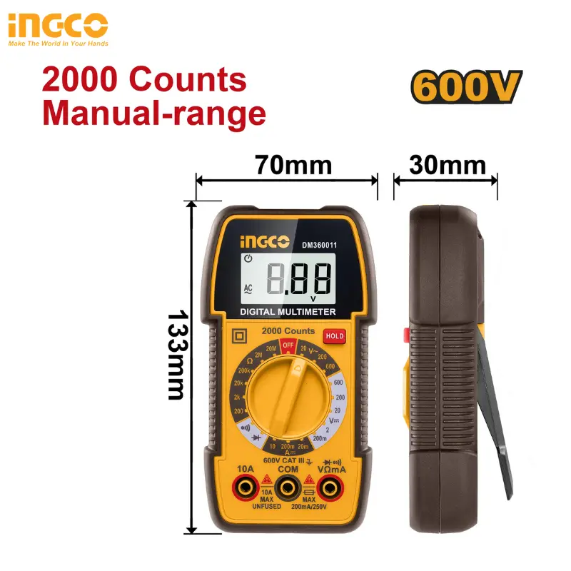 DIGITAL MULTIMETER INGCO  DM360011