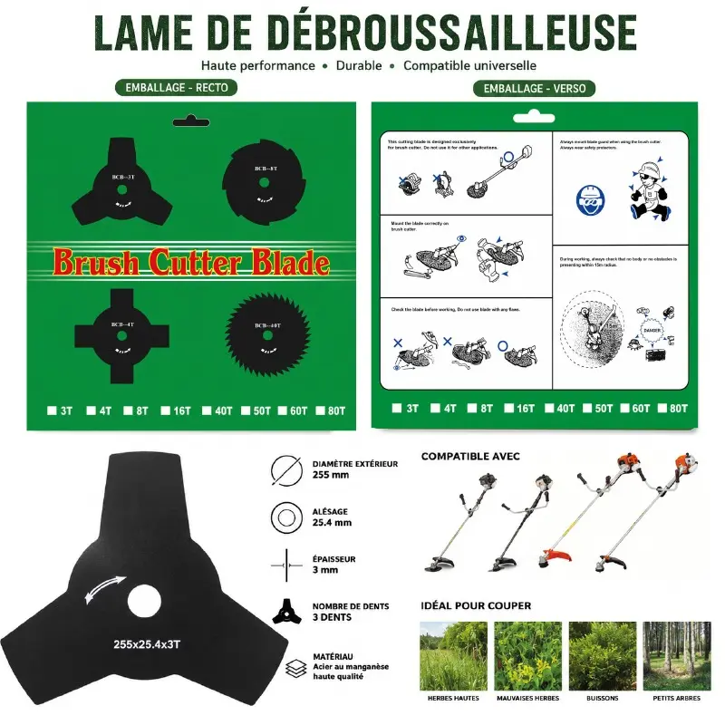 LAME DE DÉBROUSSAILLEUSE
