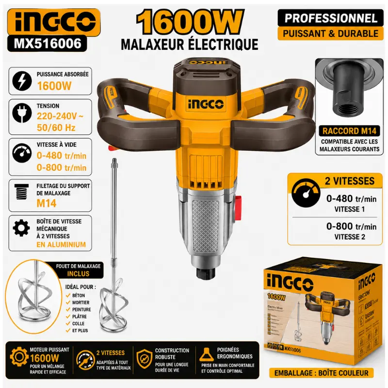 MALAXEUR 1600W INGCO MX516006