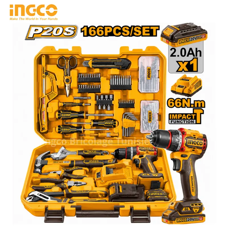 COFFRET D'OUTILS DE 166 PIÈCES HKTHP41662
