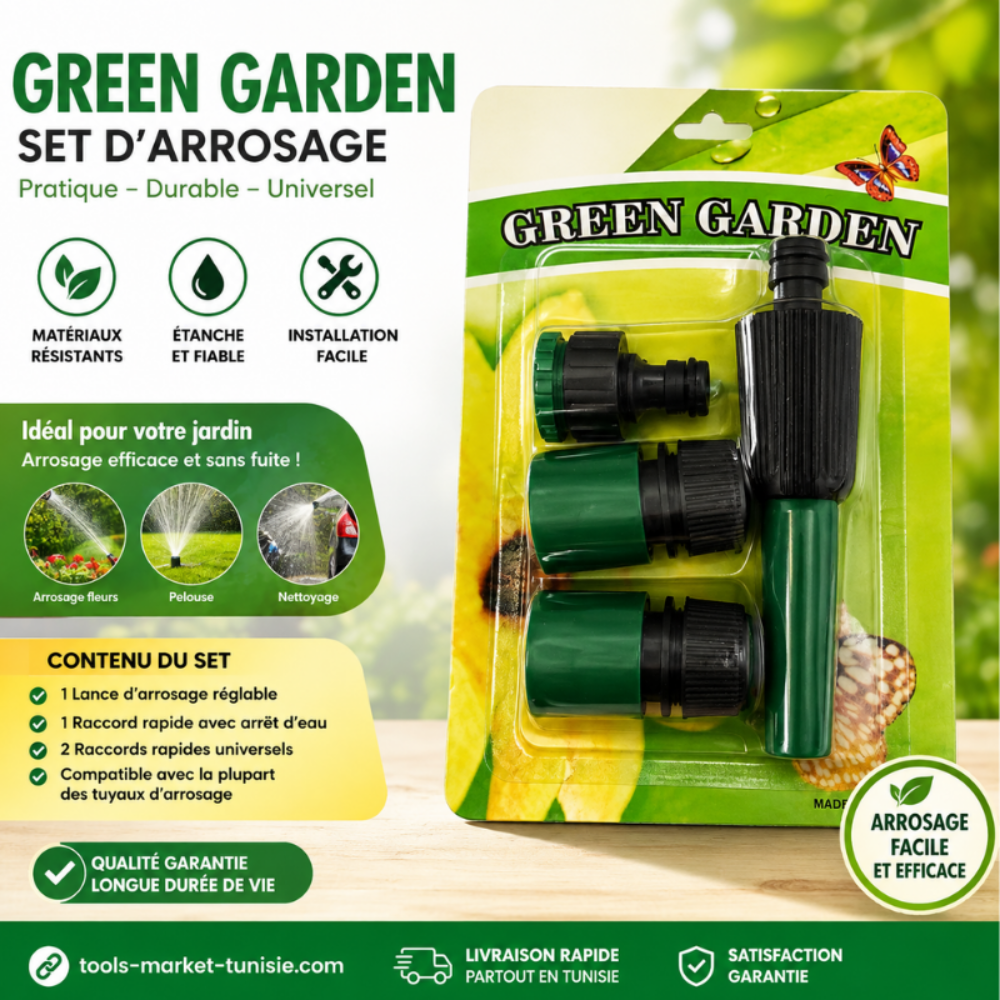 [1MMT21-1] GREEN GARDEN SET D'ARROSAGE 1MMT21-1