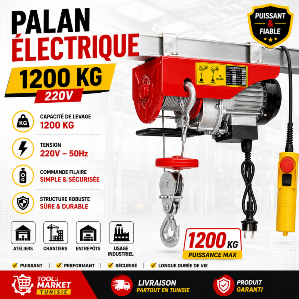 [1MMT20-2] PALAN ÉLECTRIQUE 1200KG 1MMT20-2