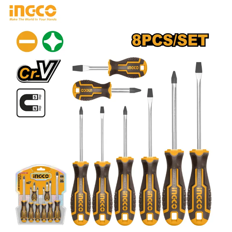 JEU DE TOURNEVIS 8PCS INGCO HKSD0828
