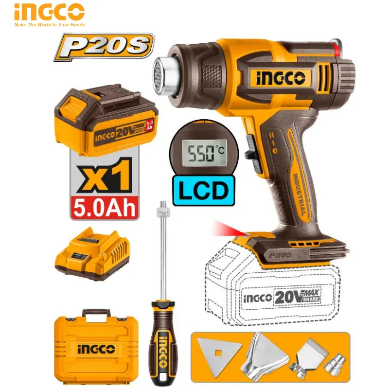 DECAPEUR THERMIQUE 20V  INGCO HGLI20035
