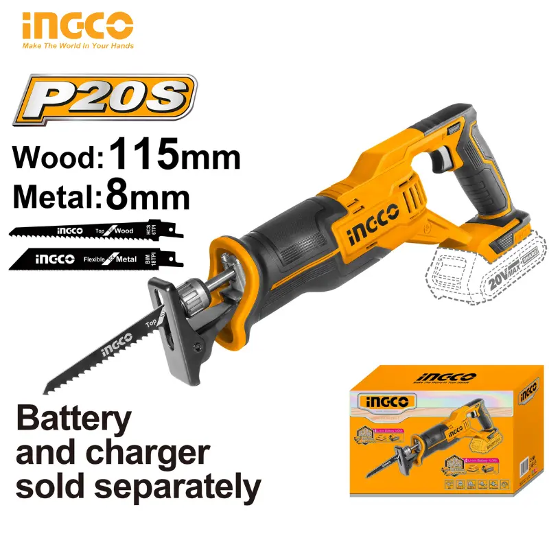 SCIE SABRE 20V INGCO SANS BATTERIE CRSLI1152 